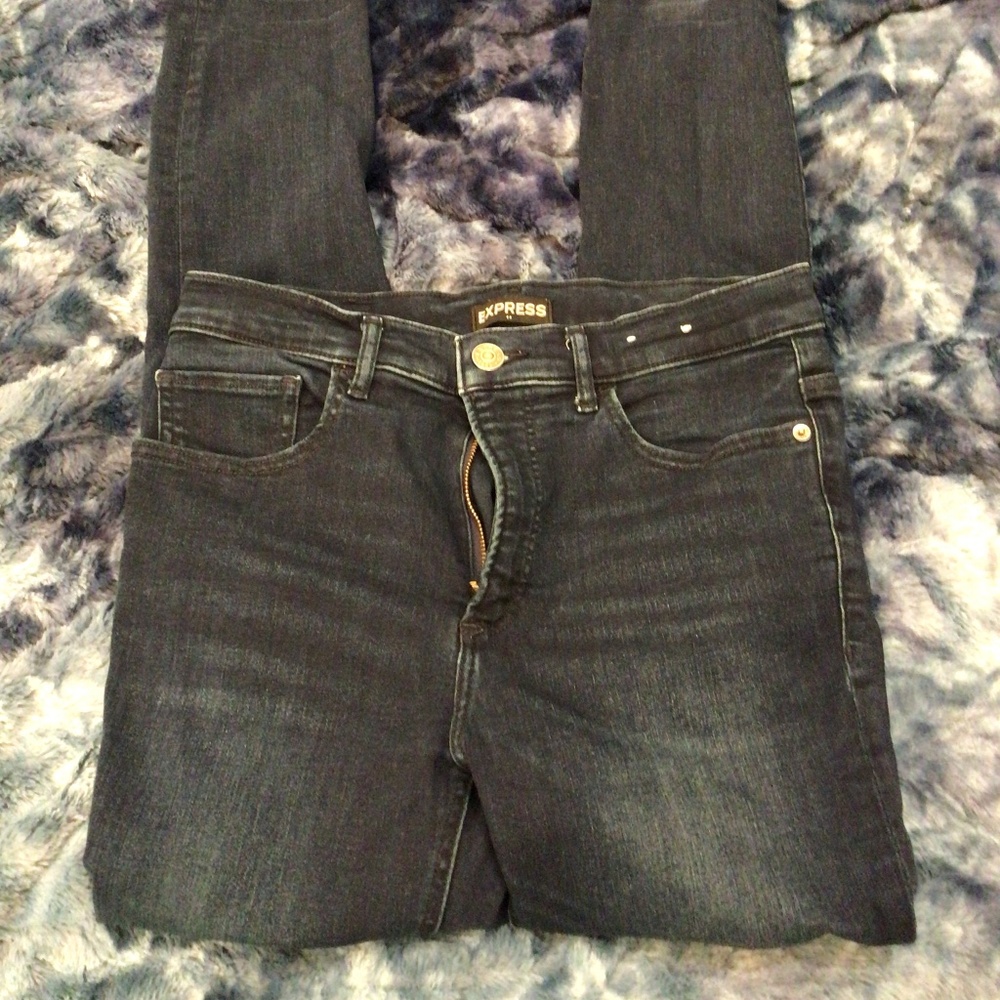 Express denim perfect legging high rise size 8
